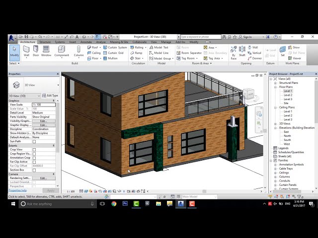 فیلم آموزشی: Revit Complete Project #5 | طراحی خانه مدرن در معماری Revit