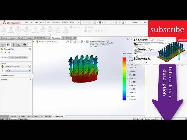 فیلم آموزشی: شبیه سازی سینک حرارتی در Solidworks برای مبتدیان با زیرنویس فارسی