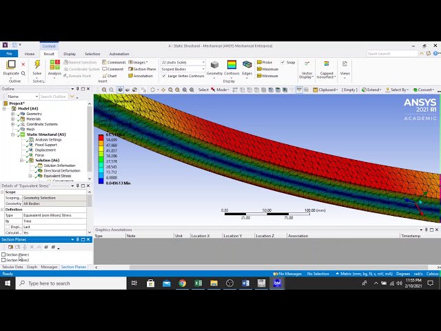 فیلم آموزشی: Ansys 3D Basic FEA | ساده I-beam پشتیبانی شده با بار روی با زیرنویس فارسی