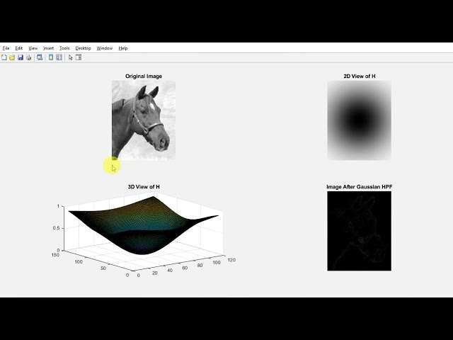 فیلم آموزشی: فیلتر بالای گذر گاوسی یک تصویر | برنامه نویسی متلب | پردازش تصویر دیجیتال