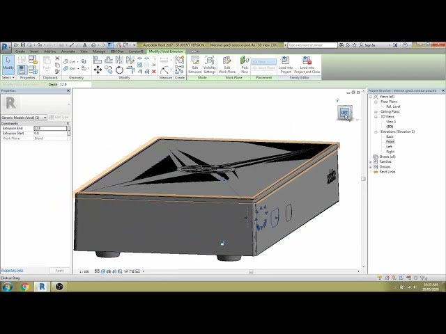 فیلم آموزشی: نحوه تبدیل DWG سه بعدی به خانواده Revit با زیرنویس فارسی