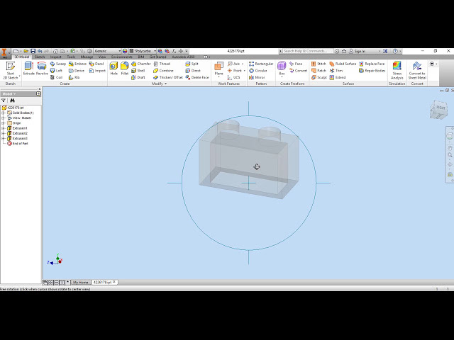 فیلم آموزشی: آموزش 01 - Autodesk Inventor Lego part 4226179