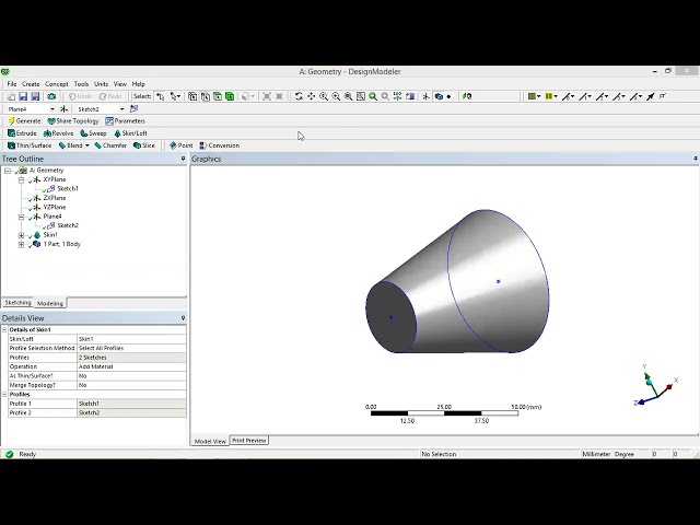 فیلم آموزشی: ANSYS- Design Modeler Tutorial-15- Extrude-Cut-Revolve-sweep and Loft