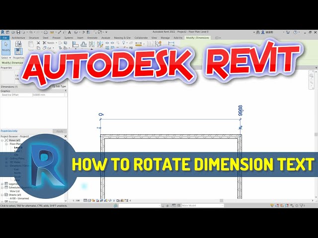 فیلم آموزشی: آموزش Revit How To Rotate Dimension Text با زیرنویس فارسی