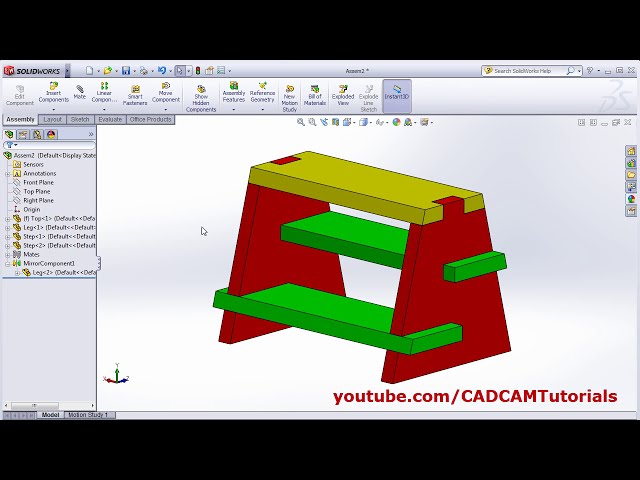 فیلم آموزشی: تمرینات اسمبلی SolidWorks برای مبتدیان - 1 | نمونه های مونتاژ Solidworks با زیرنویس فارسی