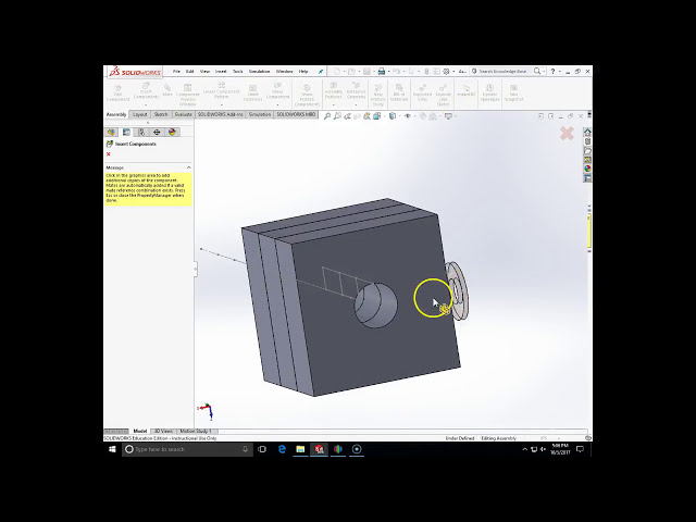 فیلم آموزشی: جعبه ابزار ENGT131 SolidWorks نحوه استفاده از پیچ و مهره، واشر و مهره با زیرنویس فارسی