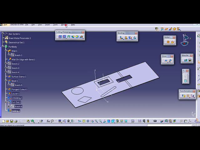 فیلم آموزشی: الگوی مسطح در پیش نویس CATIA V5 با زیرنویس فارسی