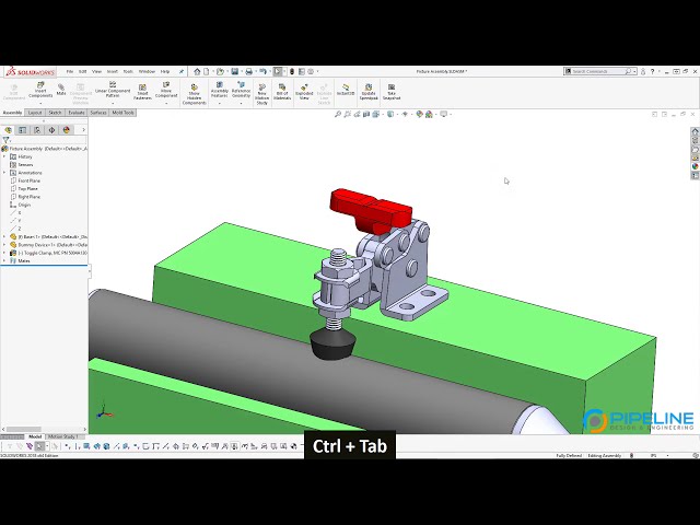 فیلم آموزشی: طراحی مکانیکی: Solidworks درس 4 - جادوگر سوراخ، الگوها و بهترین روش های پروژه با زیرنویس فارسی