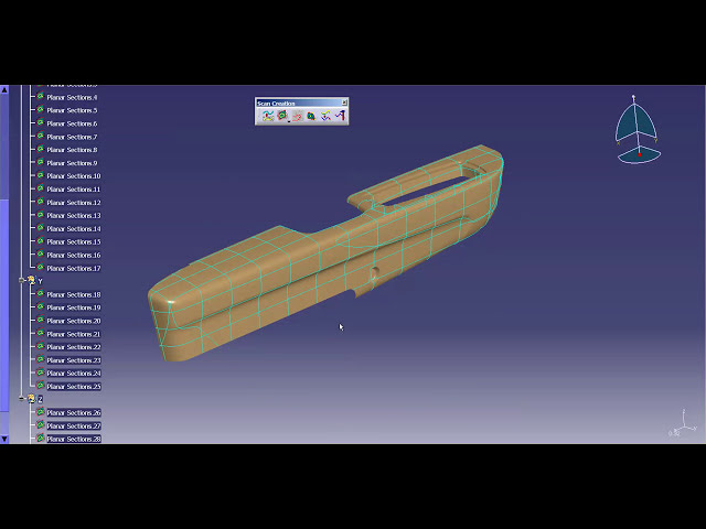 فیلم آموزشی: Catia V5 | Catia V6: ویرایشگر شکل دیجیتالی (DSE) - بخش های مسطح با زیرنویس فارسی