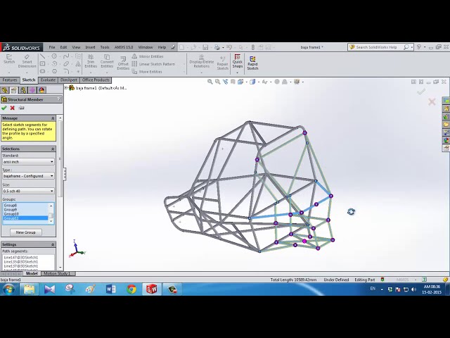 فیلم آموزشی: طراحی قاب ماشین باجا - Solidworks Weldment