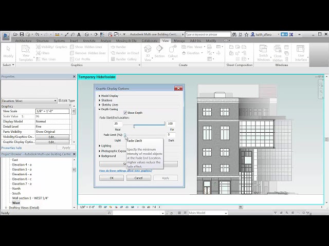 فیلم آموزشی: Revit 2017 – Depth Cueing با زیرنویس فارسی