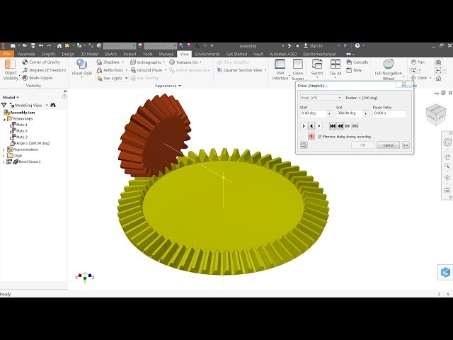 فیلم آموزشی انیمیشن Autodesk Inventor Tutorial Bevel Gear فیلم های آموزش نرم افزارهای مهندسی 8374