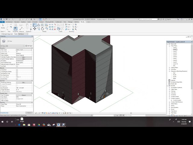 فیلم آموزشی: Revit ایجاد فرم های انبوه برای دیوارها و کف. باز شدن انبوه ایجاد کنید. با زیرنویس فارسی