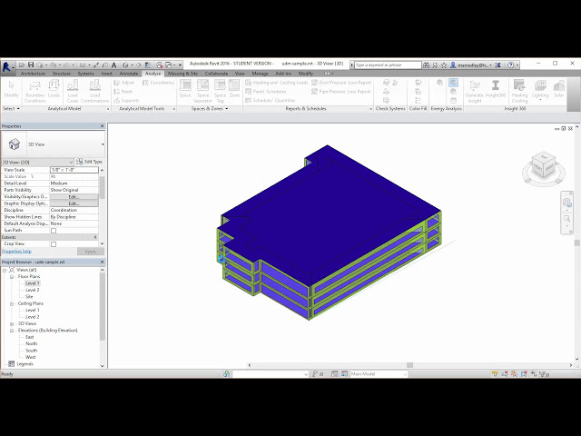 فیلم آموزشی: Revit Green Building Studio مثال با زیرنویس فارسی