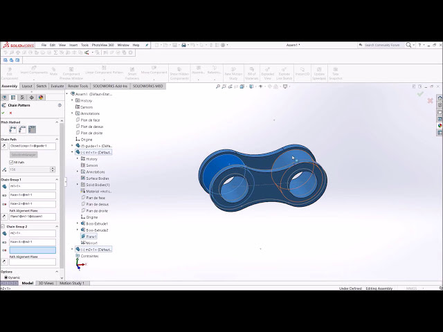 فیلم آموزشی: Solidworks برای مبتدیان - ویژگی Chain/Linkage با زیرنویس فارسی