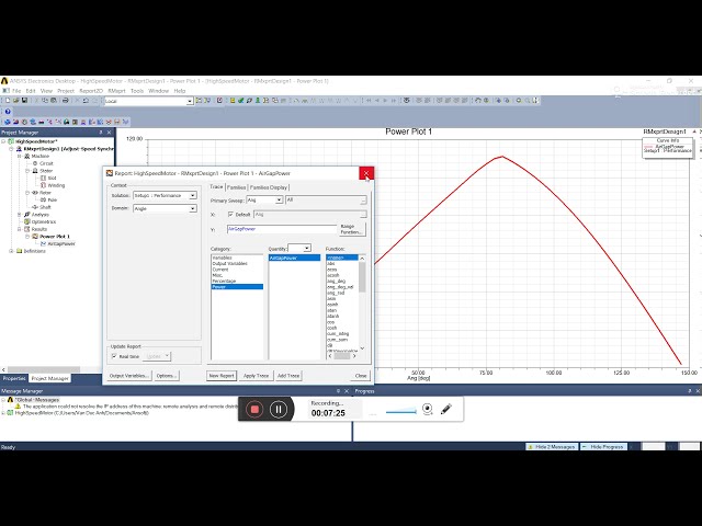 فیلم آموزشی: طراحی موتور پرسرعت PMSM با ANSYS Electronic v18.2 (part1)