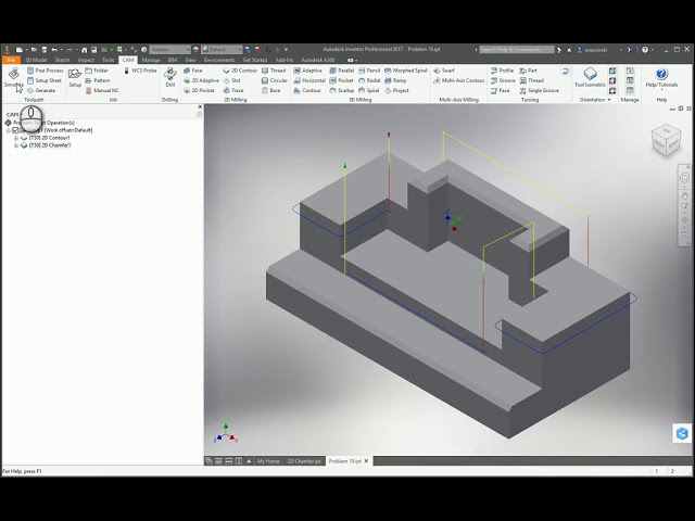 فیلم آموزشی: Autodesk Inventor HSM - Chamfering با زیرنویس فارسی