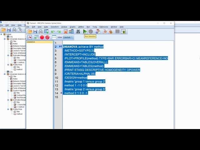 فیلم آموزشی: ANOVA یک طرفه در SPSS: نحوه ایجاد کنتراست های برنامه ریزی شده با استفاده از دستور فرعی lmatrix (فوریه 2021) با زیرنویس فارسی