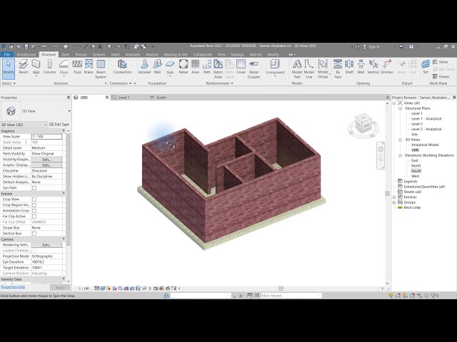 فیلم آموزشی: نحوه ایجاد دال پایه سازه در Revit