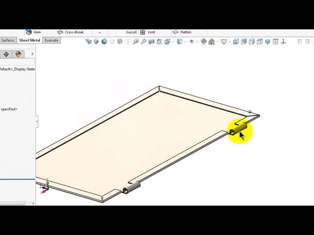 فیلم آموزشی: 155 آموزش ورق فلزی SolidWorks: فلنج لبه دار در مقابل فلنج Miter، ویرایش طرح سجاف، درب ورق فلزی با زیرنویس فارسی