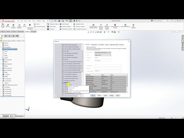 فیلم آموزشی: نکات و ترفندهای SolidWorks - نحوه تغییر مواد در SolidWorks با زیرنویس فارسی