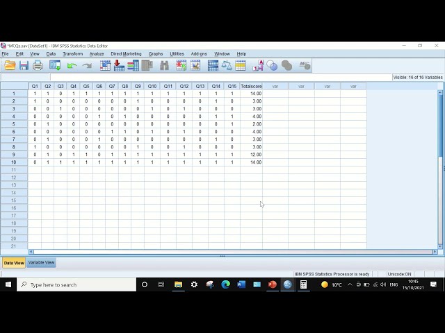 فیلم آموزشی: آزمون قابلیت اطمینان MCQs در SPSS Kuder Richardson Formula 21 KR 21 با زیرنویس فارسی