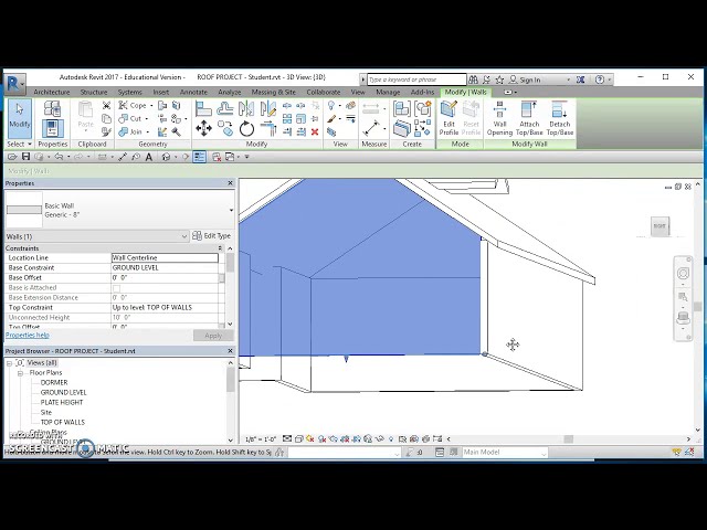 فیلم آموزشی: Roof by Footprint در Revit با زیرنویس فارسی