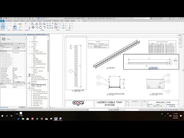 فیلم آموزشی: ورق Revit Cut برای سینی کابل با زیرنویس فارسی