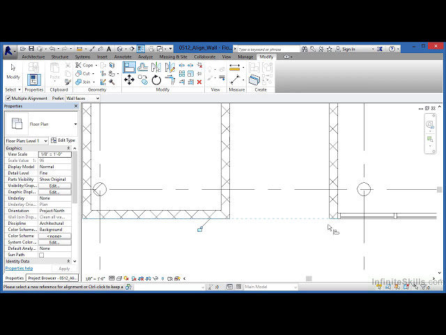 فیلم آموزشی: آموزش Revit - 05_12-Align Wall با زیرنویس فارسی