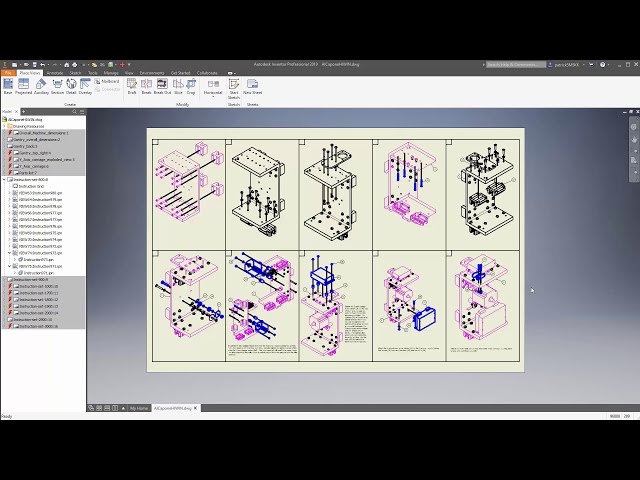 فیلم آموزشی: AutoDesk Inventor: چگونه فایل های ارائه IPN را به نمای فایل Drawing تغییر دهیم با زیرنویس فارسی