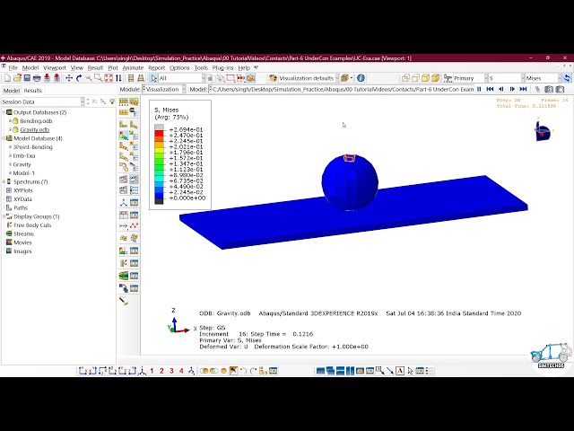 فیلم آموزشی: خطاهای همگرایی در Abaqus، نمونه تحت محدودیت (تعامل در Abaqus قسمت - 06)