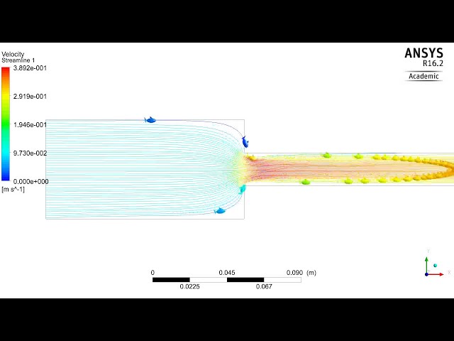 فیلم آموزشی: آموزش ANSYS | انقباض ناگهانی لوله و تاثیر آن | انیمیشن راه حل