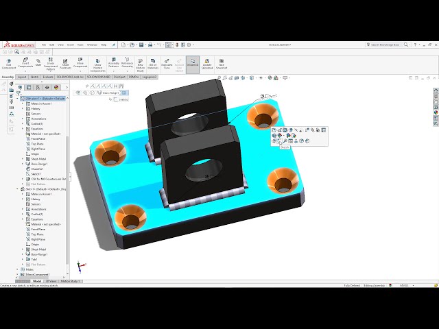 فیلم آموزشی: طراحی اسلات با مفهوم DFM در Solidworks