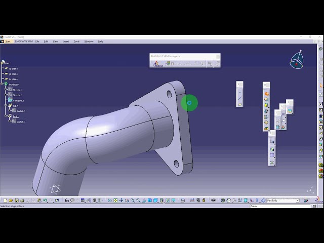 فیلم آموزشی: طراحی آرنج CATIA V5 / ابزار طراحی ترکیبی