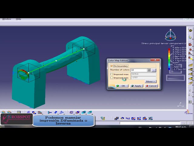 فیلم آموزشی: مدل CATIA FEA از مونتاژ شفت بلبرینگ با استفاده از اتصال تحلیلی PART-003