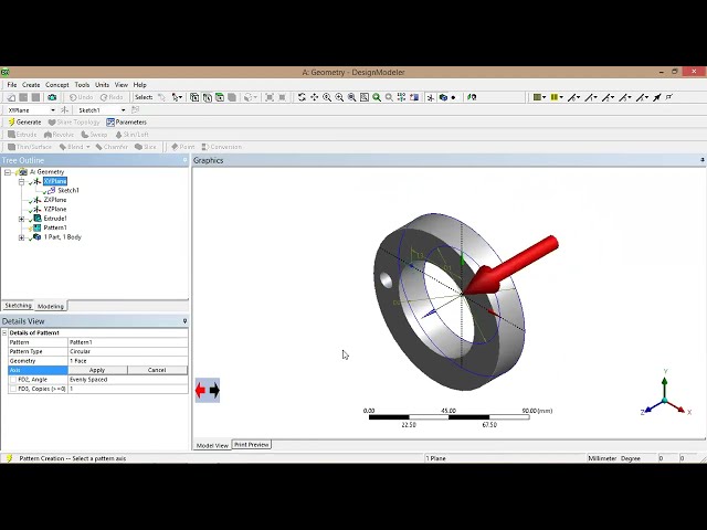 فیلم آموزشی: ANSYS- Design Modeler Tutorial-16- Extrude-Pattern -linear and Circular