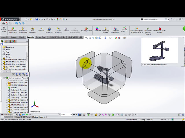 فیلم آموزشی: شبیه سازی حرکت در solidworks | شبیه سازی حرکت ماشین سنگ مرمر