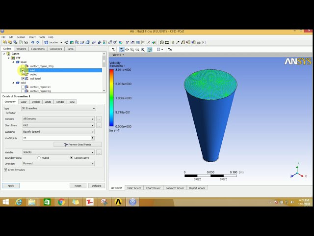 فیلم آموزشی: شبیه سازی جریان Ansys در یک مخروط