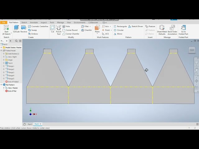 فیلم آموزشی: آموزش Autodesk Inventor برای مبتدیان | آموزش ورق فلز اتودسک | Autodesk Inventor 2022 با زیرنویس فارسی