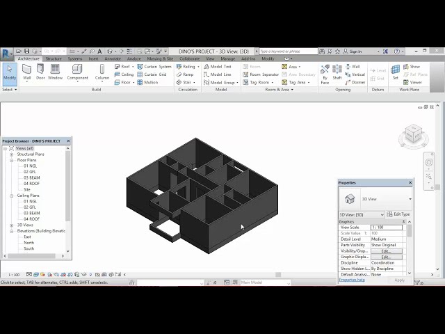 فیلم آموزشی: نحوه ایجاد یک طبقه (اسلب) در Revit با زیرنویس فارسی