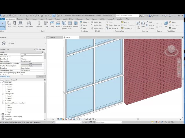 فیلم آموزشی: بسته بندی دیوار در Revit 2019 با زیرنویس فارسی