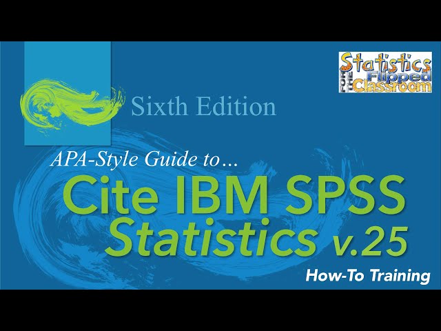 فیلم آموزشی: نحوه استناد به آمار IBM SPSS در APA Style 6th Edition با زیرنویس فارسی