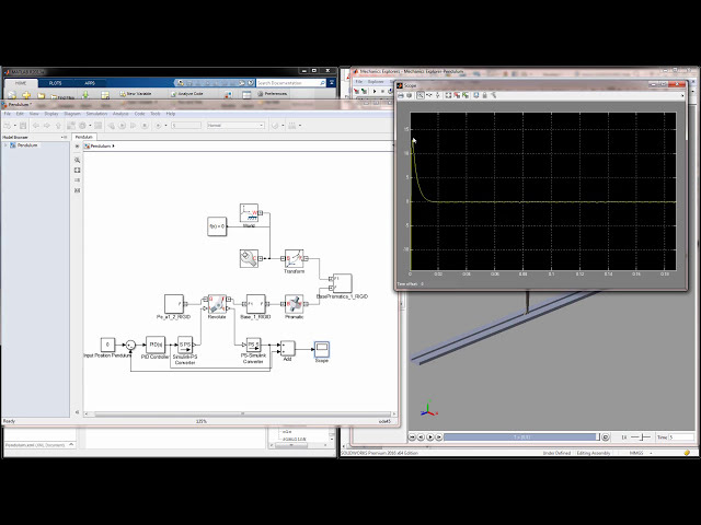 فیلم آموزشی: شبیه سازی آونگ معکوس ساده با استفاده از SimMechanics با SolidWorks CAD و کنترل PID