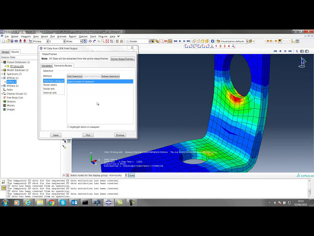 فیلم آموزشی: پردازش پست با Abaqus - اولین نتایج