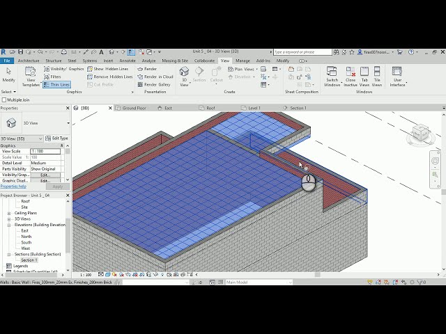 فیلم آموزشی: Revit Architecture - Unit 5_04 تعریف انواع کف پیچیده و اتصال دیوارها با آنها با زیرنویس فارسی