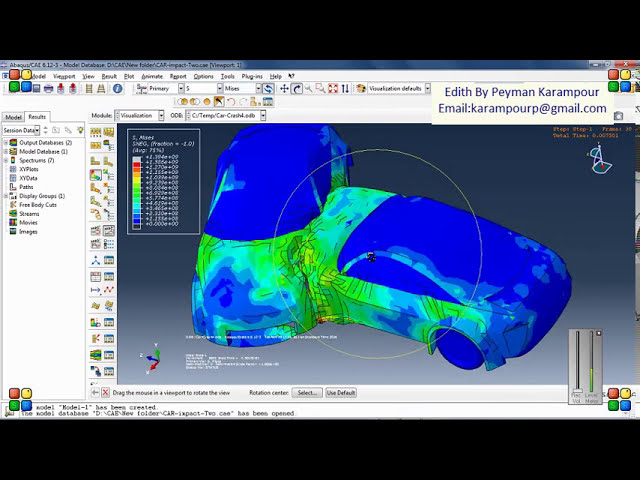 فیلم آموزشی: شبیه سازی تست تصادف در Abaqus