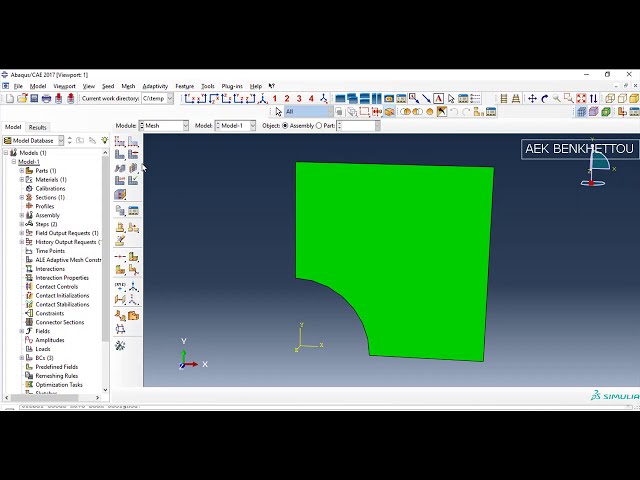 فیلم آموزشی: شروع Abaqus برای مبتدیان شماره 5: تجزیه و تحلیل #متقارن صفحه جامد سه بعدی با سوراخ