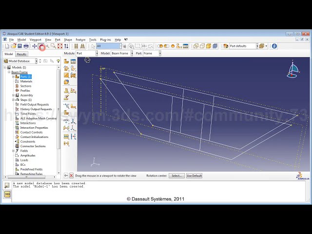 فیلم آموزشی: آموزش نحوه انجام SIMULIA برای Abaqus | تجزیه و تحلیل استاتیکی یک قاب پرتو سه بعدی با زیرنویس فارسی