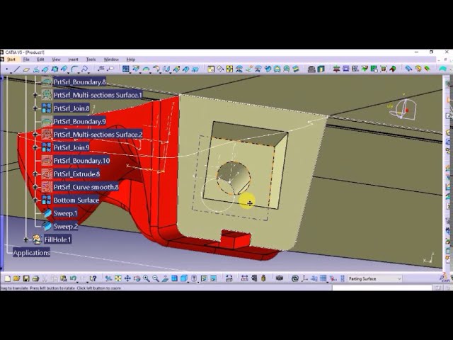 فیلم آموزشی: طراحی ابزار قالب در CATIA V5