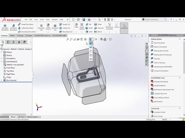 فیلم آموزشی: เรียน SolidWorks for Mechanical Engineering EP.2 بخشی از مدل دو بعدی تا سه بعدی SolidWorks